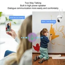 1080P WiFi Dome Security Camera Remote View IP Wireless Indoor Outdoor EU