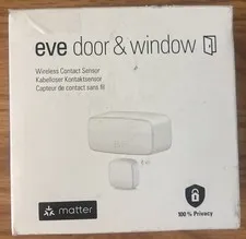 Eve Door & Window (Matter) Smart Contact Sensor 20EBN9901 For Apple Home, Google