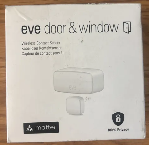 Eve Door & Window (Matter) Smart Contact Sensor 20EBN9901 For Apple Home, Google