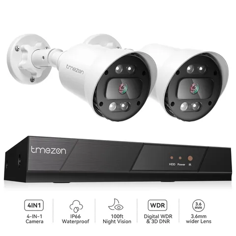 H.265+ 8CH Security Camera System 5MP Lite CCTV DVR HD IR for Home Security IP66