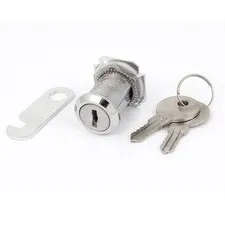 Cabinet Toolbox Drawer 18 x 27mm Thread Shaft Safety Tubular Cam Lock w Keys