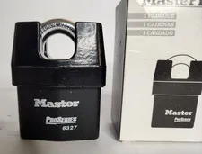 1 Master Lock 6327 67mm Pro Series Weather Tough Padlock Shrouded Shackle New