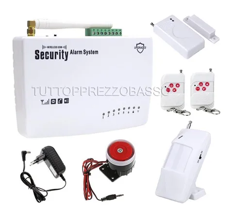 Home Theft Alarm Kit Combiner GSM Wireless Cell Phone Control Unit SMS