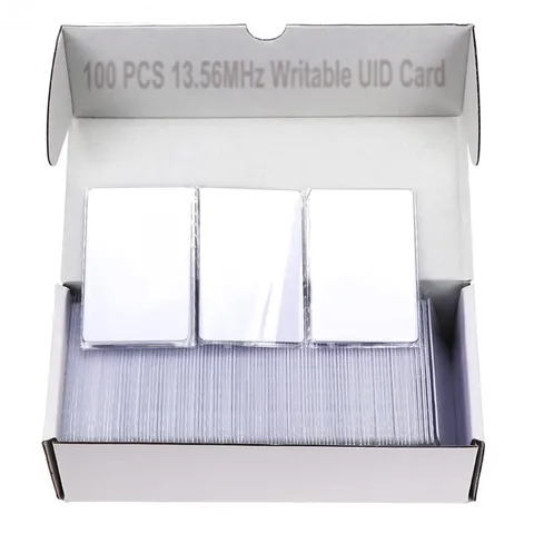 100 PCS Rewritable UID Smart Card 13.56MHz Mi Fare 1K S50 RFID Blank PVC Card
