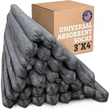 Intermountain Absorbents Universal Absorbent Socks - 3"x4' (30 Pack)
