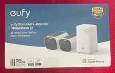 eufy eufyCam E40 Wireless Solar Security Camera System 2K MaxColor Night Vision