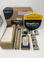 SimpliSafe Home Security System Indoor Camera 8 Piece Kit