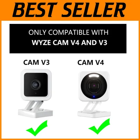 Window Mount for Wyze Cam v3/v4 - 20° Angle Adjustment
