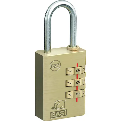 Basi 6220-2500 Combination Lock Waterproof Steel Lock Black