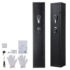 Uimoso Secure Gun Storage with Digital Lock & Adjustable Racks, Assembly Needed