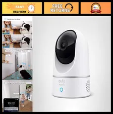 Indoor Security Camera 2K Wi-Fi, Pan & Tilt, Motion Tracking, Night Vision, Pet