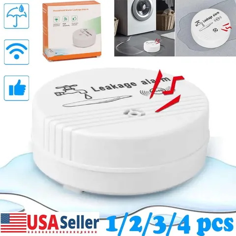 Wireless Water Leakage Sensor Alarm  Intelligent Water Leak Detector Voice Alert