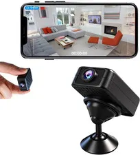 Mini WiFi Security Camera 1080P HD Night Vision Motion Detection Pet Monitor