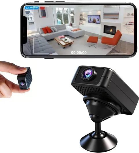 Mini WiFi Security Camera 1080P HD Night Vision Motion Detection Pet Monitor