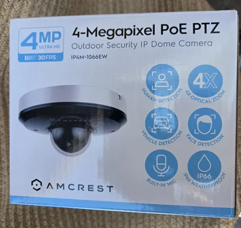 amcrest 4 megapixel POE PTZ Model IP4M-1066EW NEW and SEALED