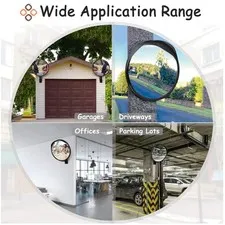 Wide Angle Driveway Mirror with Adjustable Bracket