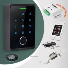 HOMSECUR Weatherproof WIFI Fingerprint RFID Access Control Set Lock APP Unlock