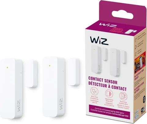 Contact Sensor 2-Pack - Home Monitoring, Home Automation, Real-Time Alerts, Ligh