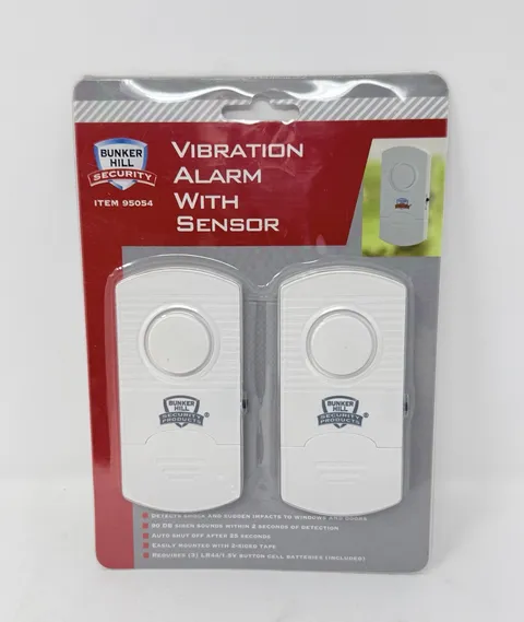Bunker Hill Security Vibration Window Door Alarms Siren Model 95054 NEW