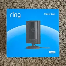 Ring Indoor Cam (2nd Gen) 1080p Wi-Fi Plug-In Indoor Security Camera Black