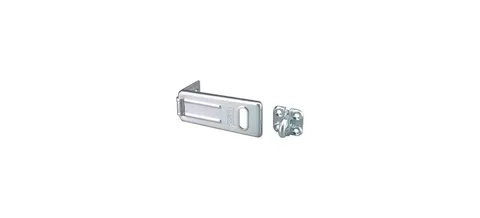 Master Lock 703D Hasp, 3-1/2 in L, 1-1/4 in W, Steel, Zinc, 11/32 in Dia Shackle