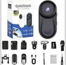 4K Thumb Action Camera, HD Sports Camera, Digital Image Stabilization, Automatic