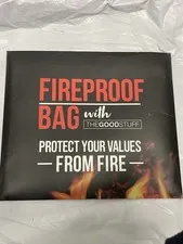 The Good Stuff Fireproof Bag Document Safe Waterproof Valuables Protection , New