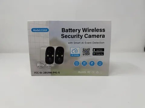 4MP Security Cameras Wireless Outdoor, Color Night Vision Camera 2-Pack