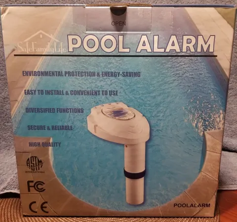 Pool Alarm With In Home Receiver & Auto Arm For Inground Or Decked Pools   *NIB*