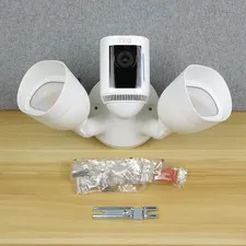 Ring Floodlight Cam Wired Pro Wi-Fi 1080p Surveillance Camera - White (5B28S4)
