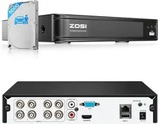 ZOSI 8CH 5MP Lite HD DVR Security Recorder Smart Motion Detection Remote View