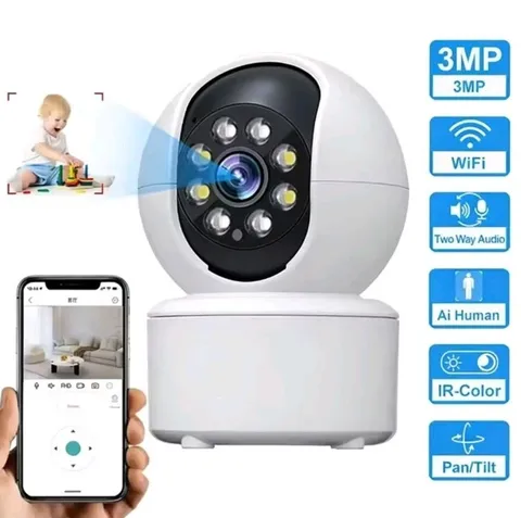 Pet Dog Camera with Phone App, 5G/2.4GHz WiFi Indoor Security Baby Camera 360° 