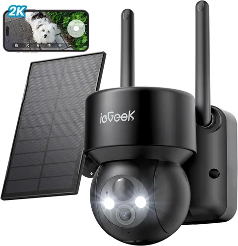 ieGeek Outdoor 360° Wireless Solar PTZ Battery Camera wifi Security CCTV Systems