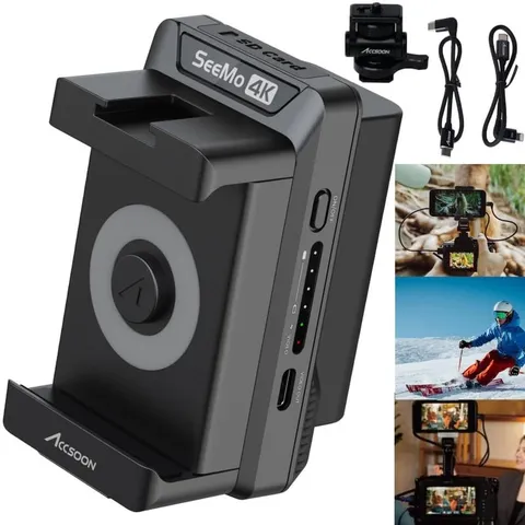 Accsoon SeeMo 4K HDMI Video Transmission System for iPhone deep black