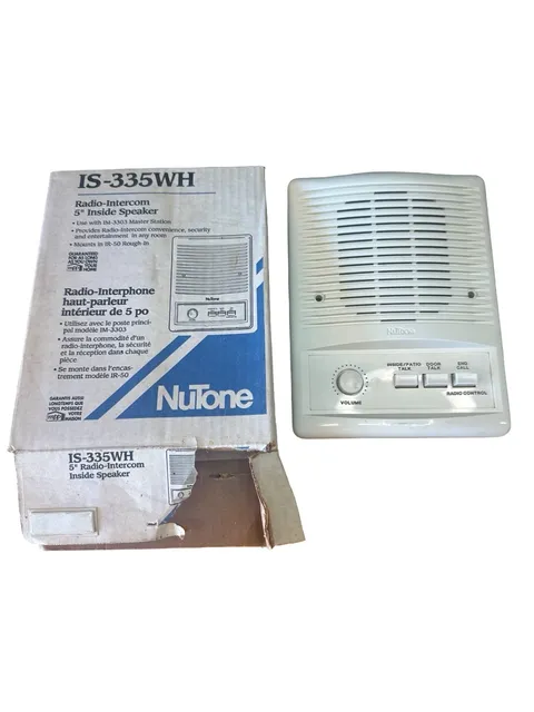 NuTone IS-335WH Radio-Intercom 5" Inside Speaker White