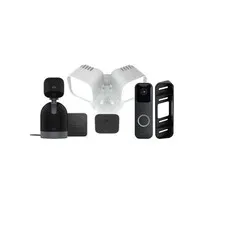 Blink Wired Floodlight Camera with Pan-Tilt Indoor Camera and Video Doorbell