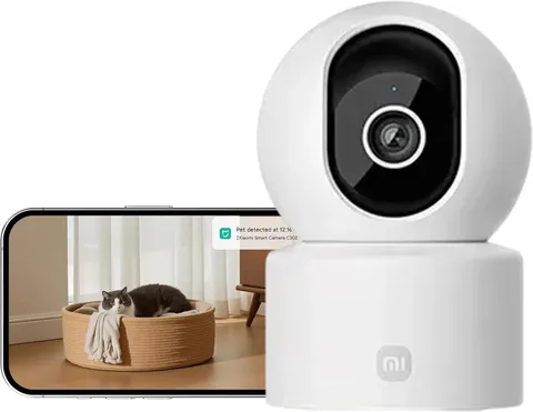 Smart Camera C302 – 2K UHD Indoor Security Camera with 360° Pan/Tilt, AI Human &