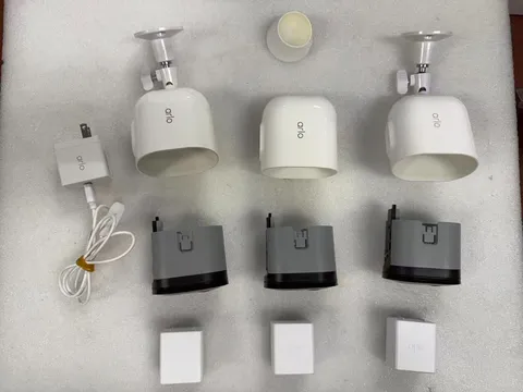 Set of 3 Arlo Pro 4 VMC4041P Spotlight Indoor/Outdoor Camera