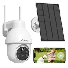 2K Solar Security Camera Outdoor Wireless WiFi Camera Battery-Powered