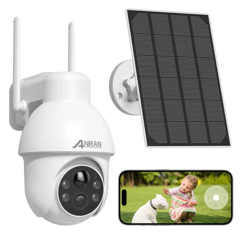 2K Solar Security Camera Outdoor Wireless WiFi Camera Battery-Powered