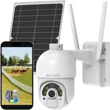 S800 4G LTE Solar Security Camera, 2K Night Vision, 360° View, 2-Way Audio
