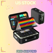 Fireproof Document Box, Waterproof Safe Box with Combination Lock