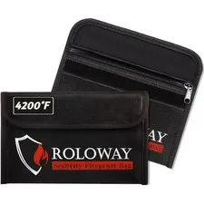 Fireproof Bag Non-Itchy Silicone Protective Wallet for Cash Passports Keys