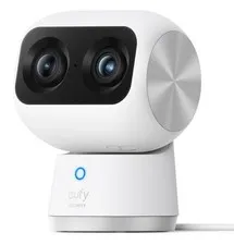 Security 4K Indoor Cam S350, No Subscription, Dual Cameras, 8× Zoom, 360° Covera