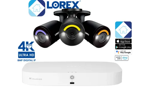 ⭐️ Lorex 4K 16 Ch Wired & Wi-Fi 2TB Wired NVR System & 3 Bullet Cameras NEW⭐️