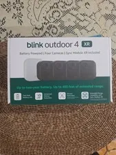 Blink Outdoor 4 XR Four Camera System w/Sync Module Open Box
