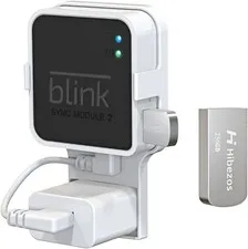 256GB USB Flash Drive and Outlet Mount for Blink Sync Module 2, Save Space and E