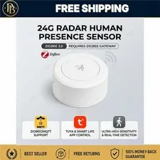 Zigbee 24GHz mmWave Presence Motion Sensor Tuya Smart Home Security