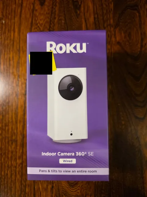 Roku Indoor Camera 360° CP1000R NEW SEALED