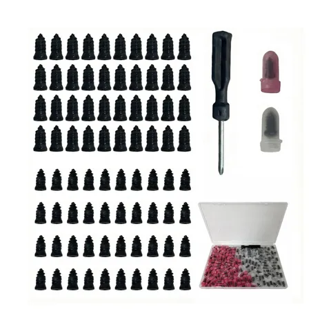 80PCS Tire Repair Nail Kit, Screw In Plugs for Quick DIY Puncture Repair